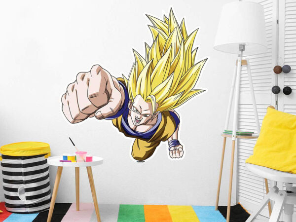 Pegatinas de Pared Dragon Ball Super Fases Goku