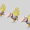 Pegatina pared Dragon Ball Z Goku Super Saiyan medidas