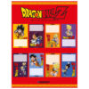 Etiquetas escolares de vinilo Dragon Ball Z medidas