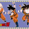 Pegatina pared Dragon Ball Classic Goku Krilin y Gohan medidas