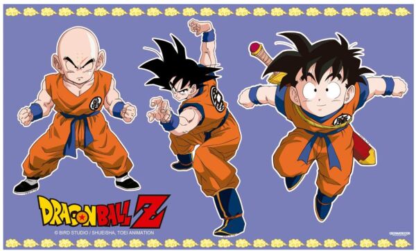 Pegatina pared Dragon Ball Classic Goku Krilin y Gohan medidas