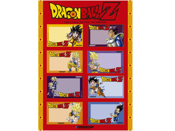 100 Etiquetas Escolares Dragon Ball Z - Pacote Completo