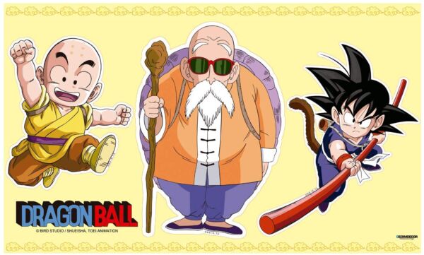 Pegatina pared Dragon Ball Classic Mutenroi Goky y Krilin medidas