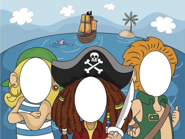 Photocall Trío Pirata