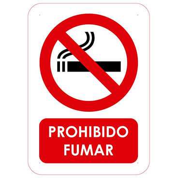 Señal Prohibido Fumar