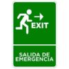 Señaletica Salida de Emergencia Derecha