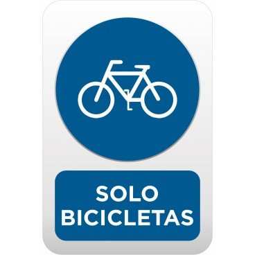 Señal Solo Bicicletas