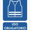 Señal Uso Obligatorio De Chaleco Reflectante