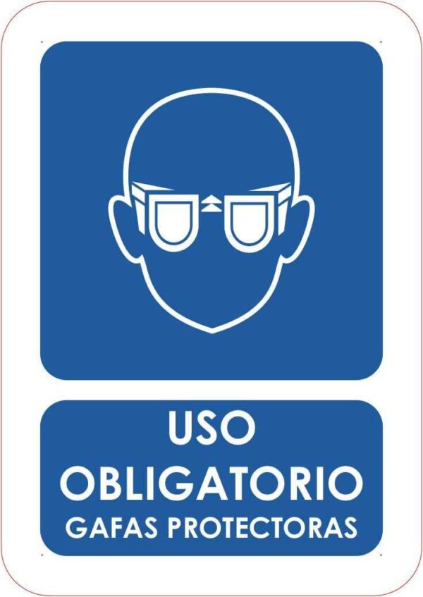 Señal Uso Obligatorio Gafas Protectoras