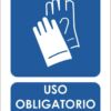 Señal Uso Obligatorio De Guantes Protectores