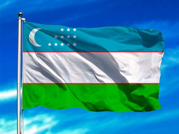 Bandera de Uzbekistán