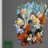 Vinilo de Pared Efecto Hueco 3D Dragon Ball Super Super Saiyan Blue