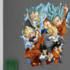 Vinilo de Pared Efecto Hueco 3D Dragon Ball Super Super Saiyan Blue