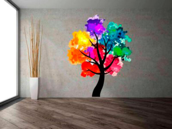 vinilo-decorativo-arbol-colores