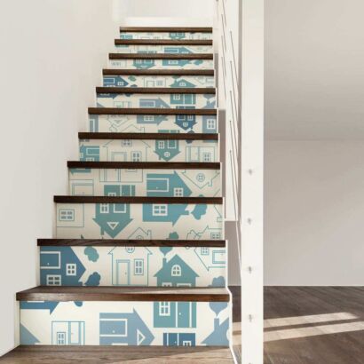 Vinilo Decorativo Escaleras Casas