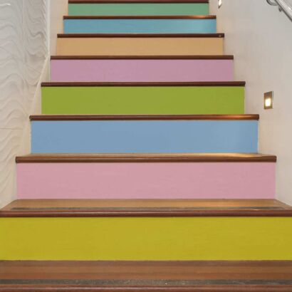 Vinilo Decorativo Escaleras de Colores