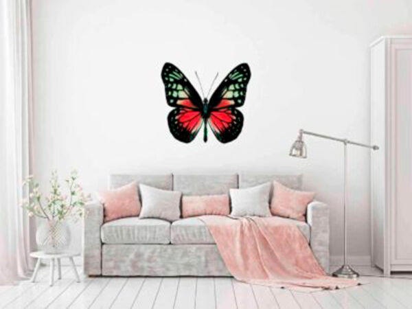 vinilo-decorativo-mariposa-roja