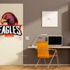 Vinilo Decorativo Puerta Eagles Team