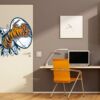 Vinilo Decorativo Puerta Garra Tigre Futbol Americano