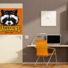 Vinilo Decorativo Puerta Raccoons Sport Team