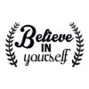 Vinilo Frases Believe In Yourself