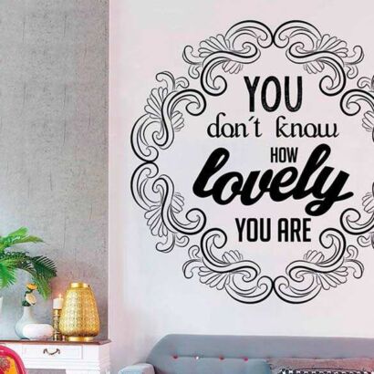 Vinilo Frases Lovely You Are