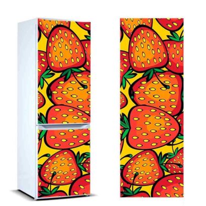 vinilo frigorifico dibujo fresas