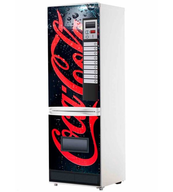 Vinilo Frigorífico Máquina Coca-Cola Negro