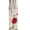 Vinilo Frigorífico Pintura Flor Bambú Diseño