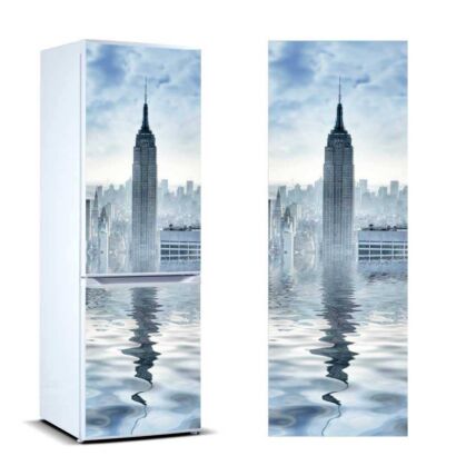 vinilo frigorifico torre nueva york
