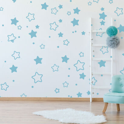 Vinilo Infantil Estrellas Azules