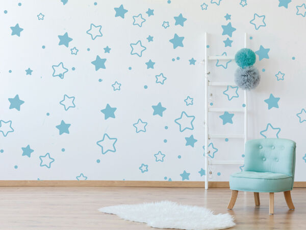 Vinilo Infantil Estrellas Azules