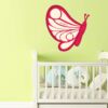 Vinilo Infantil Mariposa Roja Personalizado