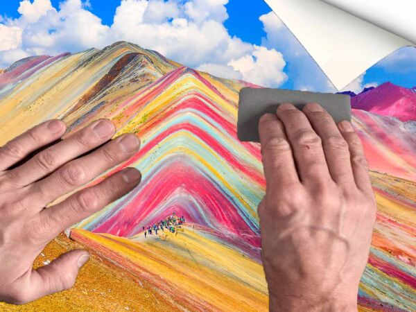 vinilo-lavadora-montaña-colores-manos