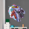 Vinilo de Pared Efecto Hueco 3D Dragon Ball Super Conjunto de Personajes montaje