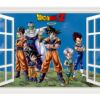 Vinilo Ventana Personajes Dragon Ball Z