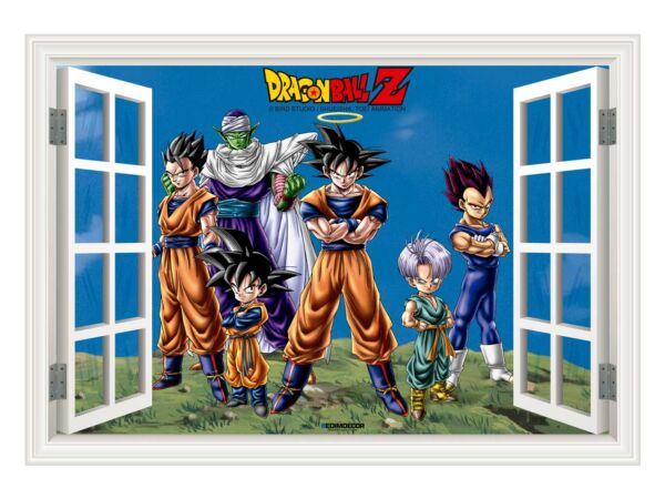 Vinilo Ventana Personajes Dragon Ball Z