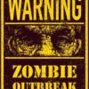 Vinilo Decorativo Warning Zombies