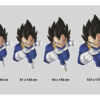 pegatina de pared vegeta medidas