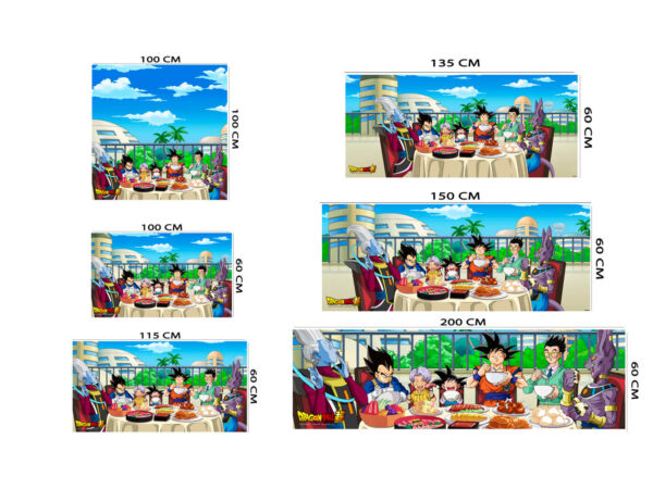 Cuadros PVC Dragon Ball Super Comida de Personajes