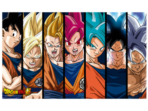 Cuadros PVC Dragon Ball Super Fases de Goku | Oedim Decor