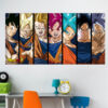 Cuadros PVC Dragon Ball Super Fases de Goku