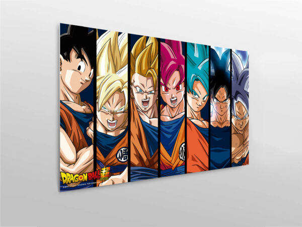 Cuadros PVC Dragon Ball Super Fases de Goku