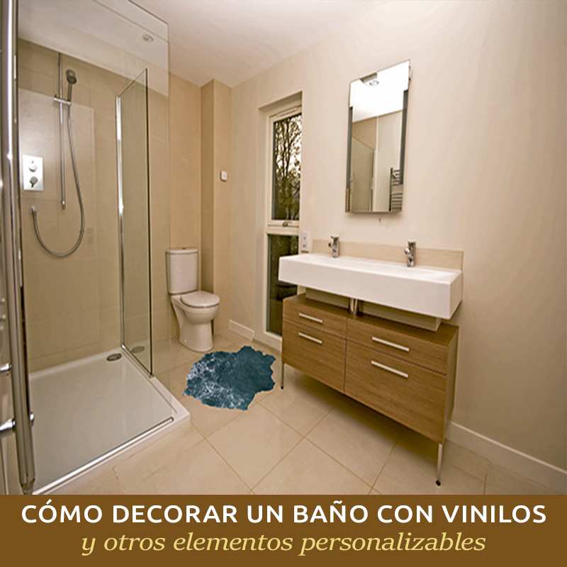 Cómo decorar un baño con vinilos