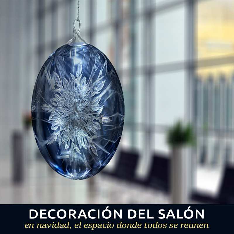 decoración del salón en navidad