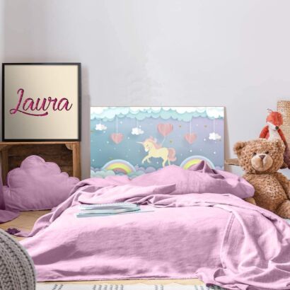 Cabecero Cama PVC Infantil Unicornio