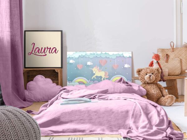 Cabecero Cama PVC Infantil Unicornio