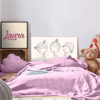 Cabecero Cama PVC Infantil Bailarina