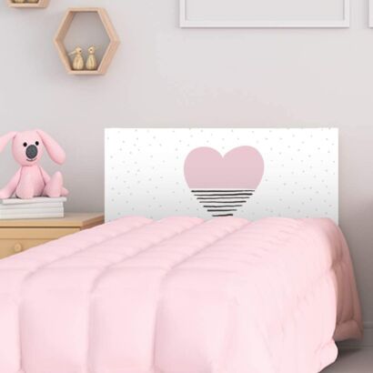 Cabecero Cama PVC Infantil Corazón