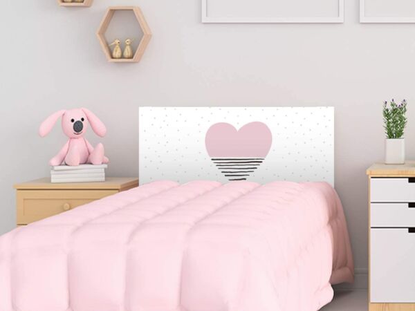 Cabecero Cama PVC Infantil Corazón